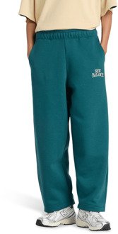 New Balance fleece Broeken Dames - Groen - Maat XL - Katoen Jersey Green