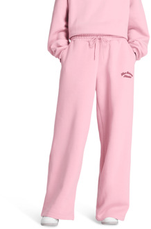 New Balance fleece Broeken Dames - Roze - Maat L - Katoen Jersey Pink