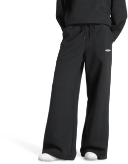 New Balance fleece Broeken Dames - Zwart - Maat L - Katoen Jersey Black