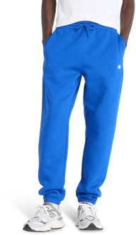 New Balance fleece Broeken Heren - Blauw - Maat S - Katoen Jersey Blue