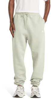 New Balance fleece Broeken Heren - Groen - Maat XS - Katoen Jersey Green