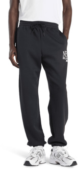 New Balance fleece Broeken Heren - Zwart - Maat M - Katoen Jersey Black