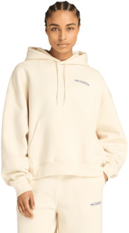New Balance fleece Hoodies Dames - Beige - Maat XL - Katoen Jersey