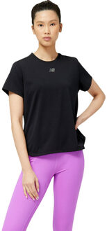 New Balance Impact Run T-shirt Dames donkergrijs - XL