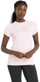 New Balance Jacquard T-Shirt Dames paars - XL