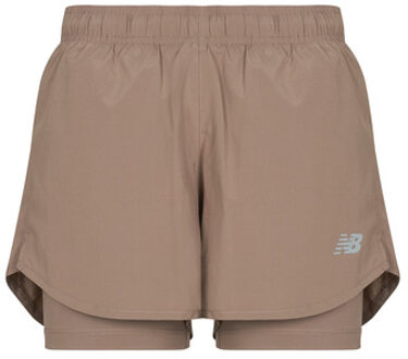 New Balance Korte Broek New Balance SPORT ESSENTIALS 2-IN-1 SHORT" Bruin - S, M, L, XS