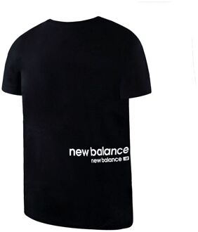 New Balance Korte Mouw Zwart Crew Neck Mannen NB Essentials ID T-Shirt MT13518 BK