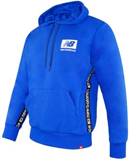 New Balance Lange Mouw Laserblauw Pullover Heren Essentials ID Hoodie MT13516 LSB - maat M