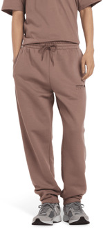 New Balance Linear Graphic Pant Broeken Heren - Bruin - Maat M - Katoen Jersey Brown