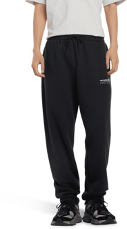 New Balance Linear Graphic Pant Broeken Heren - Zwart - Maat S - Katoen Jersey Black