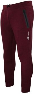 New Balance Logo Burgundy Heren Fortitech Fleece Stretch Track Broek MP11143 GTH Bourgogne