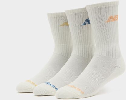 New Balance Logo Socks 3-Pack, wit - 35 - 38