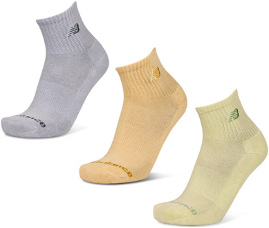 New Balance Midcalf 3 Pack Sokken Unisex - Groen - Maat 43-46 - Katoen Green