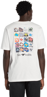 New Balance N Collage Tee T-shirts Heren - Grijs - Maat M - Katoen Jersey Grey