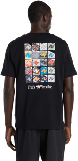 New Balance N Collage Tee T-shirts Heren - Zwart - Maat L - Katoen Jersey Black