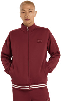 New Balance Post Season Pique Track Jacket Jassen Heren - Rood - Maat XXL - Poly Jersey Red