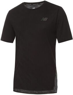 New Balance Q Speed Jacquard Heren Zwart T-Shirt - maat M