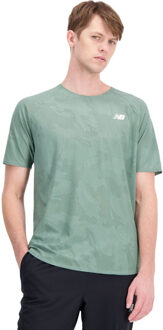 New Balance Q Speed T-Shirt Heren groen - XL
