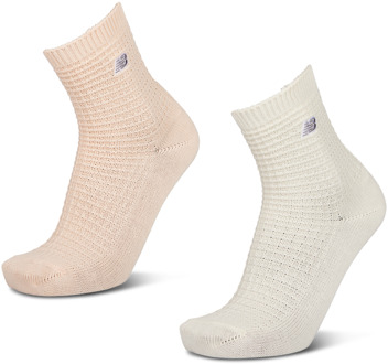 New Balance Quarter 2 Pack Sokken Unisex - Groen - Maat 39-42 - Katoen Green