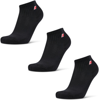 New Balance Quarter 3 Pack Sokken Unisex - Zwart - Maat 39-42 Black