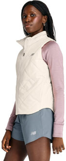 New Balance Quilted Vest Dames beige - XL