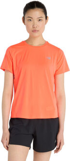 New Balance Race Day T-Shirt Dames rood - M