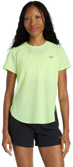 New Balance Race Day Ultra Light T-Shirt Dames geel