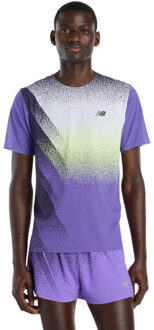 New Balance Race Day Ultra Light T-Shirt Heren paars