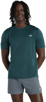 New Balance Rc Essential T-shirt T-shirts Heren - Groen - Maat XL - Poly Jersey Green