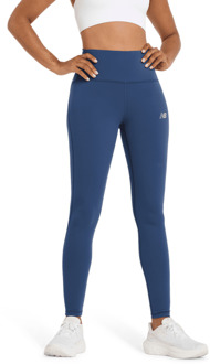 New Balance rise Leggings Dames - Blauw - Maat XL - Poly Jersey Blue