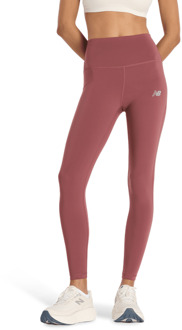 New Balance rise Leggings Dames - Rood - Maat XS - Poly Jersey Red