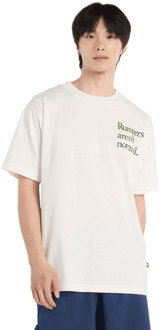 New Balance Runners Arent Normal T-shirt T-shirts Heren - Wit - Maat L - Katoen Jersey White