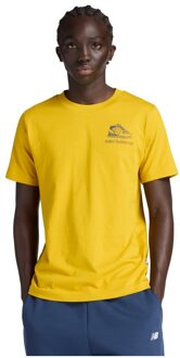 New Balance Shoe Sketch T-shirt Middel Bruin Middelbruin - L