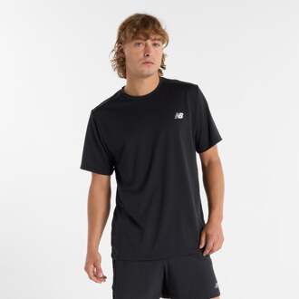 New Balance Short Sleeve T-shirt Heren-Zwart - XXL