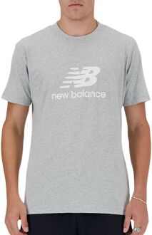 New Balance Small Logo Shirt Heren lichtgrijs - wit - M