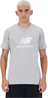 New Balance Small Logo Shirt Heren lichtgrijs - wit