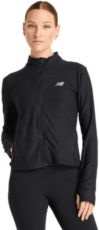 New Balance Space Dye Full Zip Trainingspakken Dames - Zwart - Maat XS - Poly Jersey Black