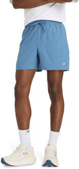 New Balance Sport Essential Short 5 Inches Korte Broeken Heren - Blauw - Maat L - Poly Jersey Blue