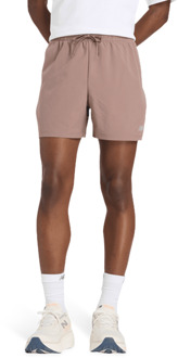 New Balance Sport Essential Short 5 Inches Korte Broeken Heren - Bruin - Maat S - Poly Jersey Brown