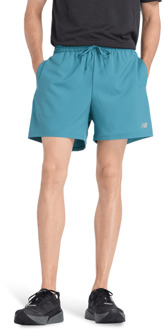 New Balance Sport Essential Short 5inch Korte Broeken Heren - Teal - Maat L - Poly Jersey