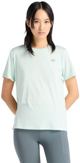 New Balance Sport Essential T-Shirt Dames lichtgroen