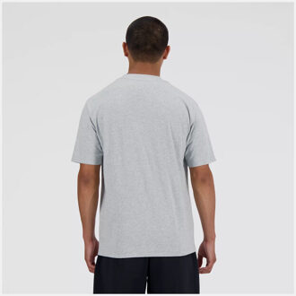New Balance sport essentials cotton t-shirt sport t-shirt korte mouw heren - Grijs - L