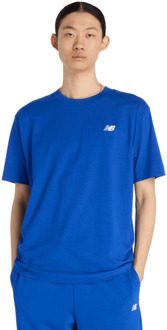 New Balance Sport Essentials Cotton T-shirt T-shirts Heren - Blauw - Maat M - Katoen Jersey Blue