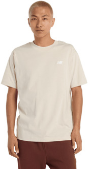 New Balance Sport Essentials Cotton T-shirt T-shirts Heren - Wit - Maat L - Katoen Jersey White