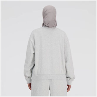 New Balance sport essentials french terry crew w sweater dames - - maat L Blauw