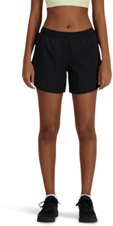 New Balance Sport Essentials Korte Broeken Dames - Zwart - Maat S - Poly Jersey Black