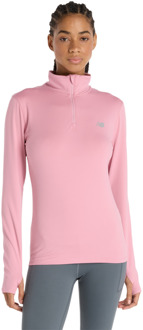 New Balance Sport Essentials Quarter Zip Trainingspakken Dames - Roze - Maat S - Poly Jersey Pink
