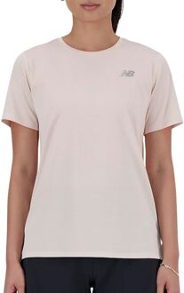 New Balance Sport Essentials Shirt Dames lichtroze