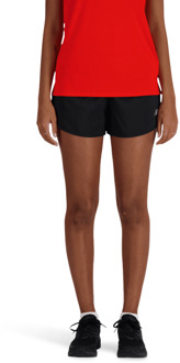 New Balance Sport Essentials Short Korte Broeken Dames - Zwart - Maat M - Poly Jersey Black