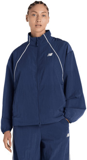 New Balance Sport Legacy Jacket Jassen Dames - Blauw - Maat S - Nylon Blue